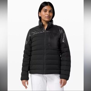 lululemon wunder puff athletica black goose down Black Puffer Jacket